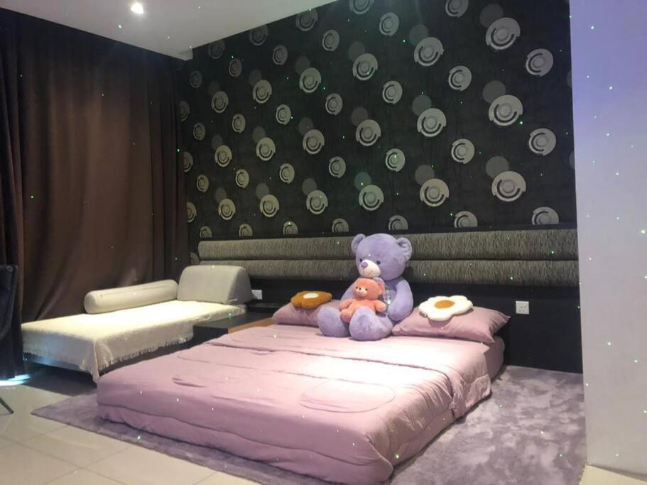 Apartemen Kuromi卡通主题浪漫公寓 配有大屏幕蓝牙音响电影房 Netflix Youtube
